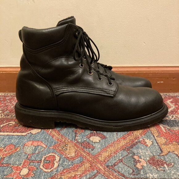 Share Red Wing SuperSole 2.0 Men's 6-inch Soft Toe Boot Black 10.5 D Medium Work - Picture 1 of 13